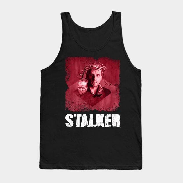 Tarkovsky's Tapestry Embrace the Enigma with STALKERs Movie-Themed Wearable Art Tank Top by Confused Reviews